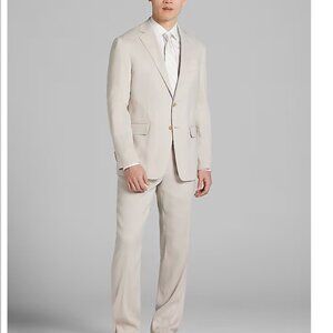 NWT Joseph Abboud Modern Fit Performance Stretch Linen Blend 2 Piece Suit Sz 38